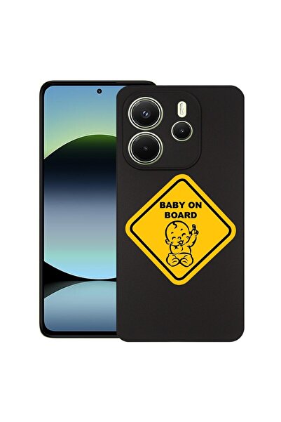 bestcase ¬Æ Husa pentru Xiaomi Redmi Note 14, Baby On Board, Slim Silicon 0.8...