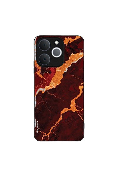 Sonique Θήκη Marble Series για Realme Note 70T 4G Κόκκινο
