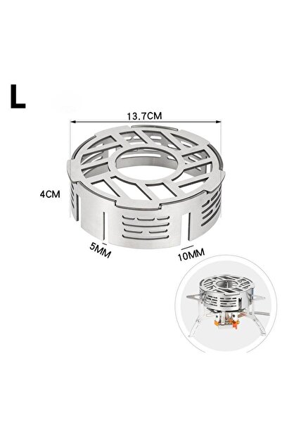 Choice1 L Portable Camping Stove Windproof Ring Outdoor Stove Windshield High...