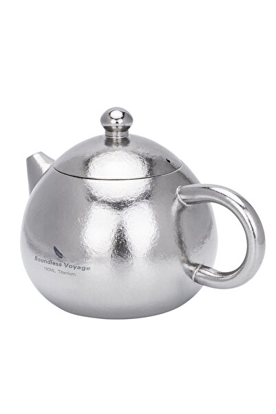 Choice 180ml Ti3111D Boundless Voyage Titanium Teapot, Lightweight Loose Leaf...