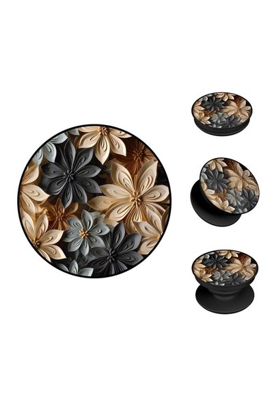 Sonique Pop Holder 3D Flower Series Γκρι