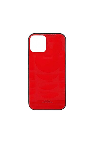 OEM Glass Case Apple iPhone 12 / iPhone 12 Pro Κόκκινο