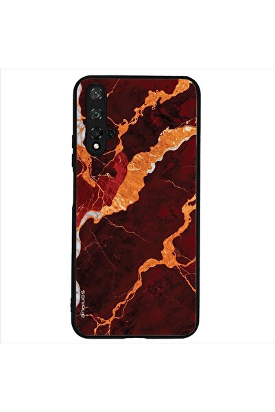 Sonique Θήκη Marble Series για Honor 20 / Nova 5T Κόκκινο