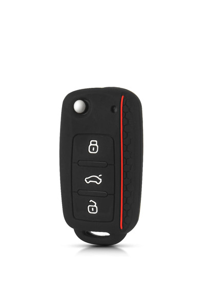 Choice غطاء سيليكون KEYYOU لمفتاح السيارة مناسب لسيارات فولكس فاجن ساجيتار/بو...