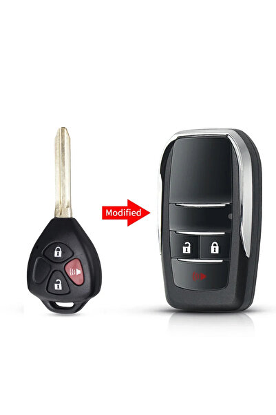 choice2 غلاف مفتاح قابل للطي بثلاثة أزرار من KEYYOU، قطعة واحدة، غلاف مفتاح ت...