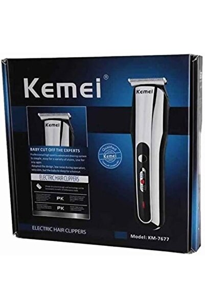 Kemei ماكينة حلاقة الشعر للرجال KM-7677 - جهاز تشذيب الشعر الجاف