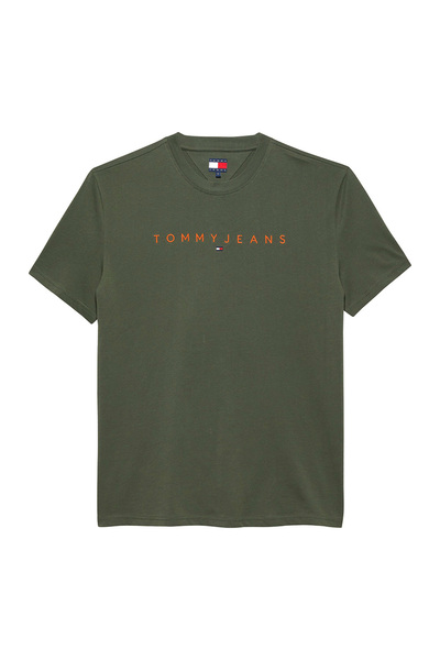 Tommy Hilfiger Mens Short-Sleeve T-Shirt: Regular Linear Logo Tee M