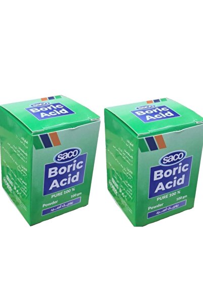 Saco Boric Acid Powder Saco, 100% Pure, 100g, Set of Two