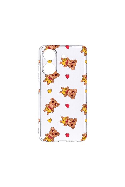 bestcase Прозрачен силиконов калъф 2ММ, съвместим с Xiaomi Redmi 13C, десен с...