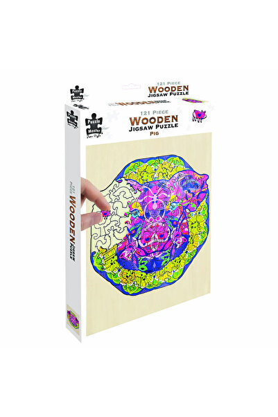 Construct It Wooden Puzzle Pig