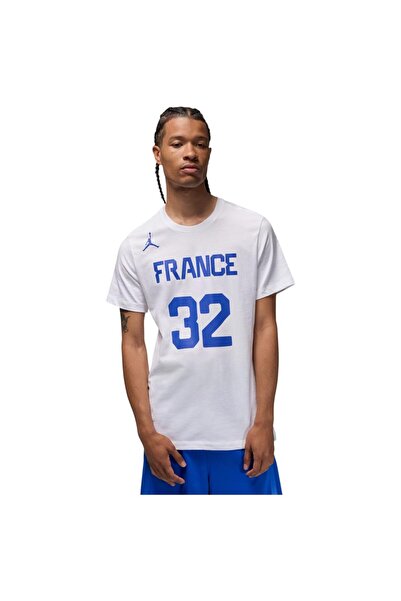 Nike Tricou bărbătesc cu mânecă scurtă Victor Wembanyama Echipa Franței M