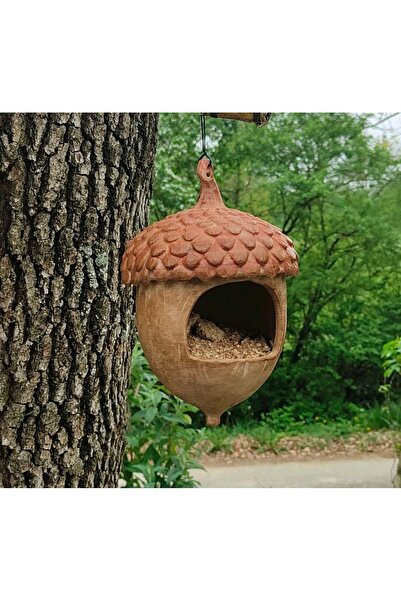 CMHOME Acorn Design 3D Printer Manufactured Decorative Birdhouse – Eco-Friendly Pla Filament (20cm)