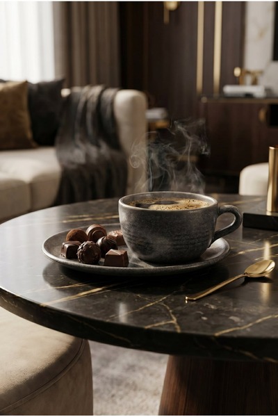 Bonna Porcelain Hornfels Ripple Coffee Cup 205 Cc-Tea Cup-Coffee Cup-Single-W...