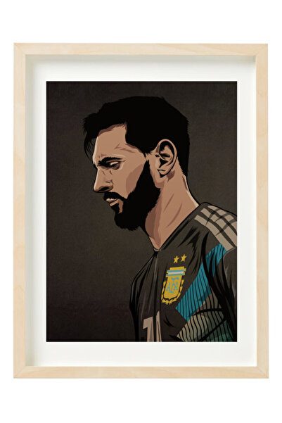 Boomah Accessories Lionel Messi Argentina Poster with Frame 30x40cm