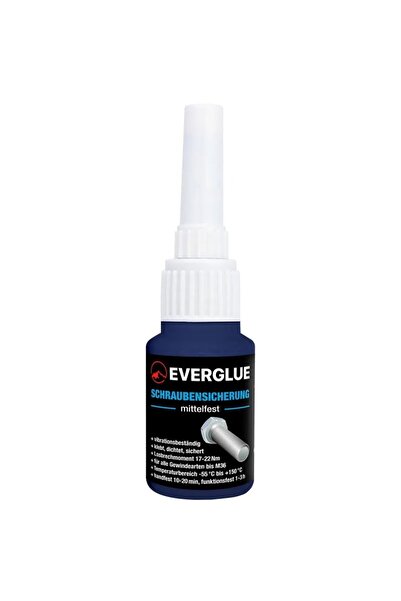 Everglue anti-vibration solution, medium-strength threadlocker, removable up ...