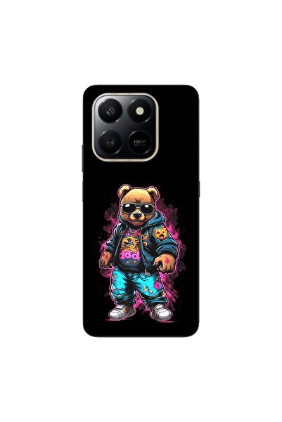 OEM Husa compatibila cu Honor 400 Smart Silicon Gel Tpu Model Bear Cool Black