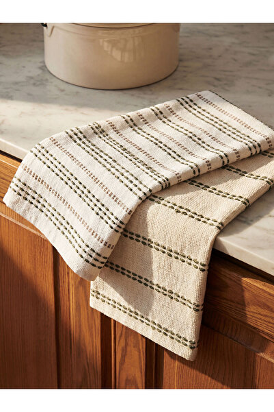 LC Waikiki I Striped Embroidered Tea Towels 2-Pack 40X50 cm from Freezen Store