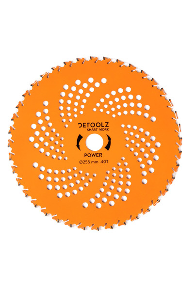 DETOOLZ Mower disc 40T Vidia, 255 x 25.4 x 2 mm, Power