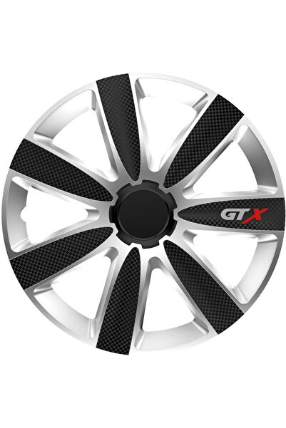 Versaco GTX black carbon silver car wheel cover 14" inch