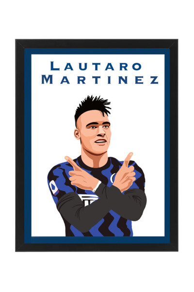 Boomah Accessories Lautaro Martinez Inter Milan Football Gift Illustration Ar...