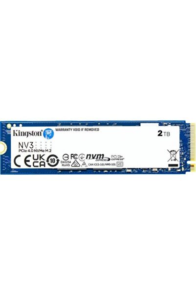 Kingston Solid-State Drive (SSD) NV3, 2TB, PCI-Express 4.0 x4, M.2, SNV3S/2000G