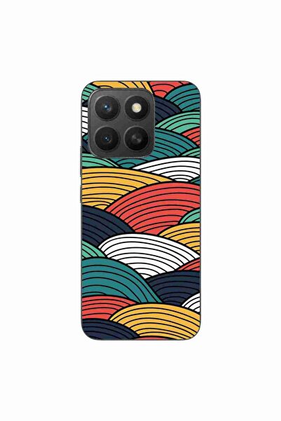 OEM Husa compatibila cu Honor X8c Silicon Gel Tpu Model Abstract Striped Peaks