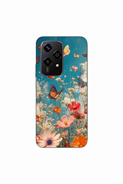 OEM Husa compatibila cu Honor 200 Lite Silicon Gel Tpu Model Flori si Fluturi