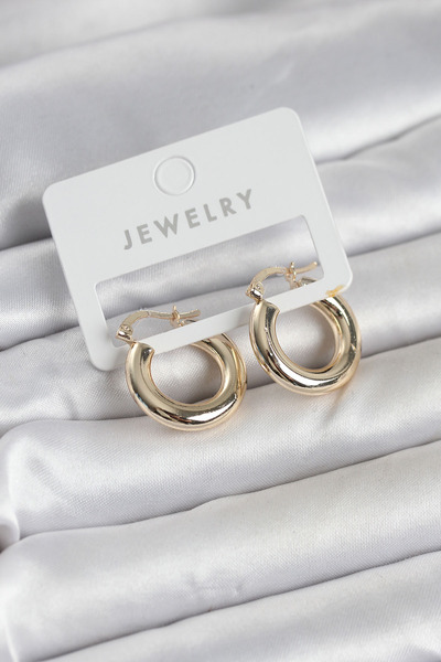 northcity n 20 mm Gold Color Brass Hoop Women's Earrings 5886 - Stylish and S...