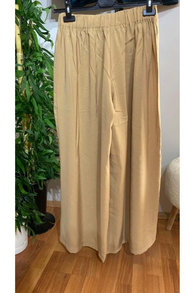 SONGÜLBERİK Women's Skirt-Like Wide-Leg Palazzo Trousers