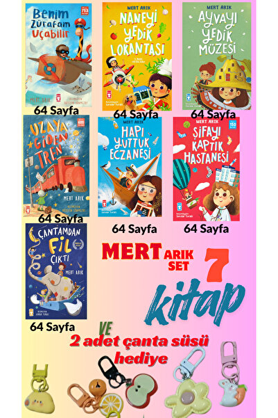 Timaş Çocuk 2.3. Sınıf HİKAYE Masal Seti -Mert ARIK Set-Çantamdan Fil Çıktı-U...
