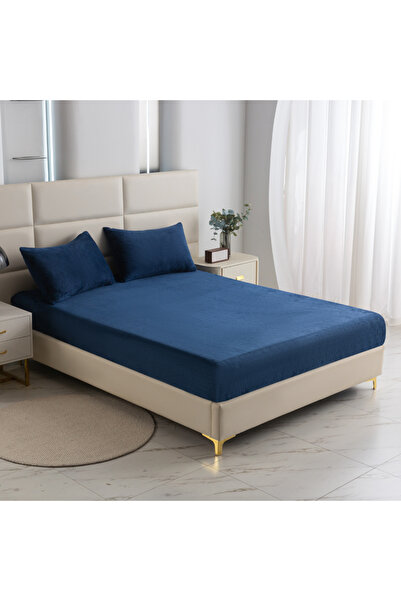 Bleco Winter Starlight Thickened Warm Cut Velvet Milk Fleece Fitted Sheet Set