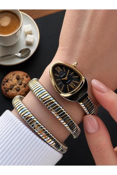 Ferrucci Snake Entwined Steel Cord 2 Year Warranty 3 Atm Water Resistant Wome...