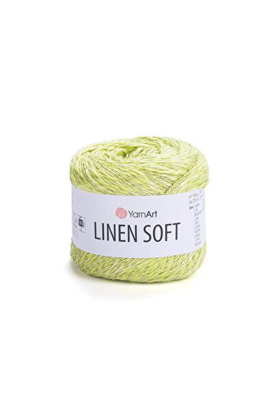 Yarnart Pachet avantajos din 4 bucăți de fir moale de in 30% in, 36% viscoză,...