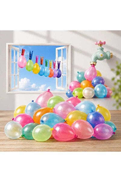 Renkyol Su Balonu Karışık Renk Su Topu Su Savaşı Balonu Balon Bombası Küçük