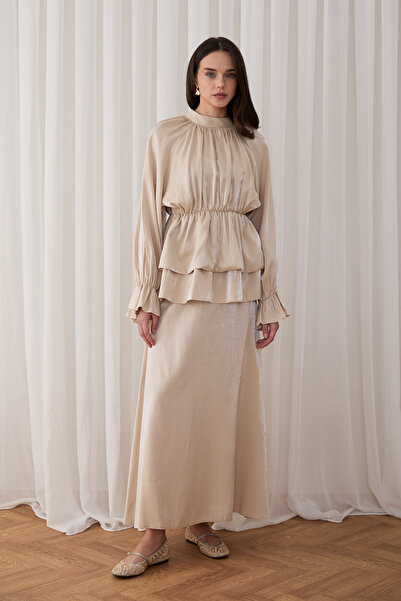 Melike Tatar Detailed Skirt Suit 32-2858