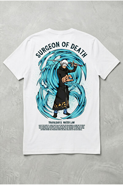 Silkensoul تي شيرت One Piece Trafalgar Law بتصميم قياسي مناسب للجنسين