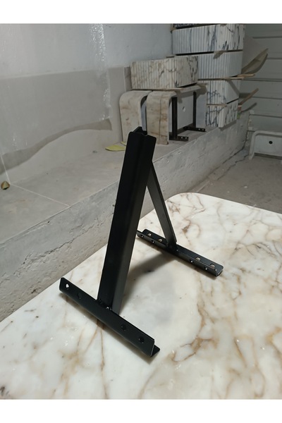 ÖZKAN Mermer Lavabo Duvar Monte Aparatı, Çelik Duvar Aparatı, Dayanıklı Raf A...