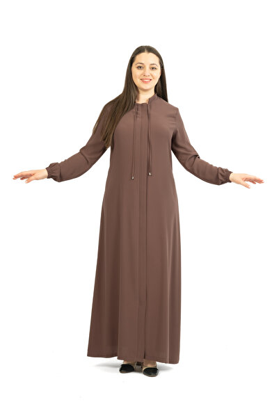 derin store Hakim Yaka Bağcıklı Basic Ferace