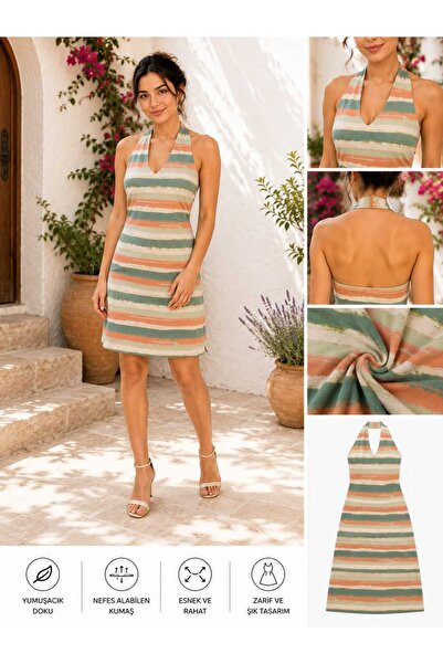 MB MİSSLADY COLLECTION Mimoza Yazlık ELBİSE ( AKDENİZ RÜYASI ELBİSE )