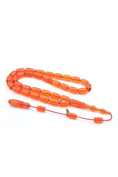 Murty99 Ayhan Turan Semnat Capsule Cut Orange Squeezing Amber Tesbih