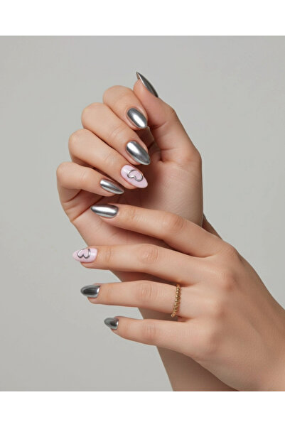 Snap Up Nails Metal Heartbeat