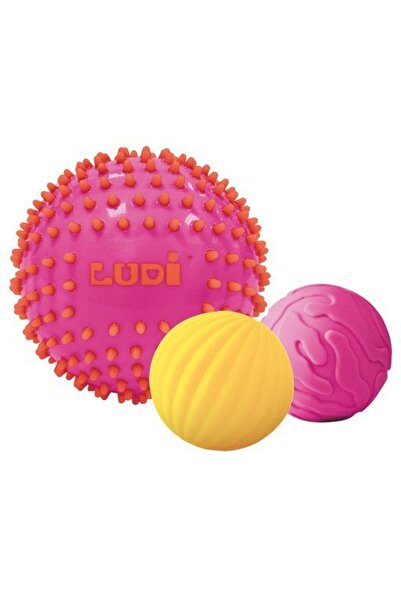 LUDI Set de mingi senzoriale Roz LU30022