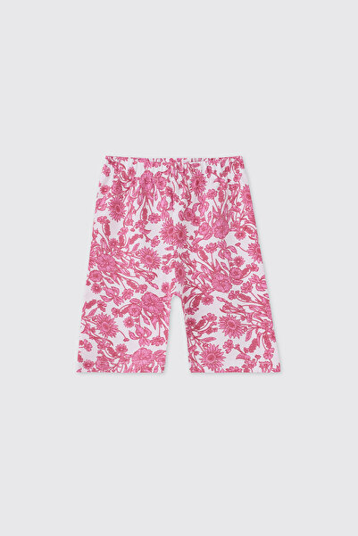 Panço Girl's Patterned Pink Tights