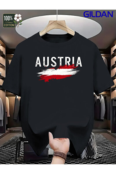 yiou trendy clothing تي شيرت رجالي بعلم النمسا