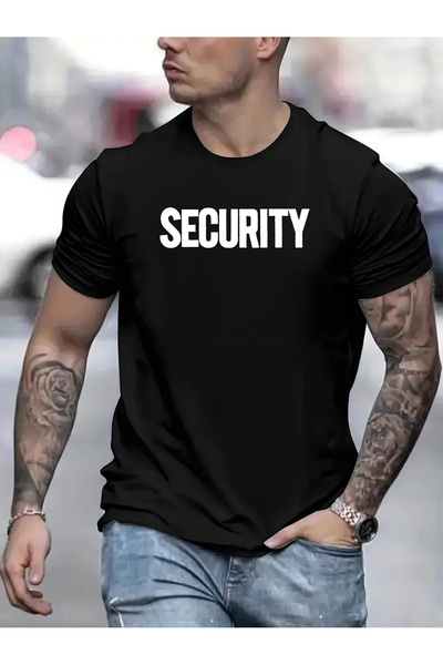 Blueno YO تي شيرت رجالي كاجوال بقصة ضيقة من سيفتي برينت