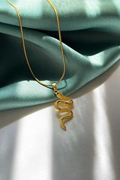 Berilya Aksesuar Snake Figure Necklace