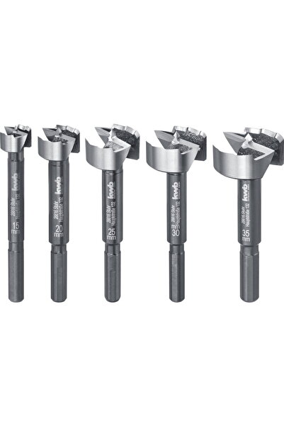 Einhell Set de biți Speed Forstner 15, 20, 25, 30 și 35 mm, găurire rapidă în...