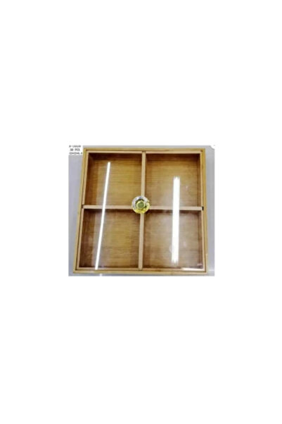 wei Farfurie compartimentată Bambus+PVC A-14418