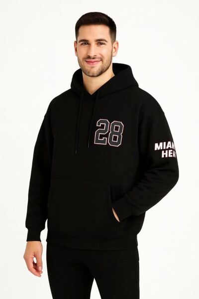 Mariposa Secret Men's Hooded Sweatshirt with Kangaroo Pocket, 3 Thread Cotton...