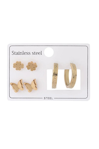 ÖZÇTAKI 316 L Stainless Steel - Anti-Allergic - Non-Tarnish - Set of 3 - Wome...